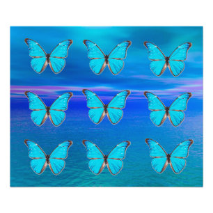 Impression Photo Papillons bleus