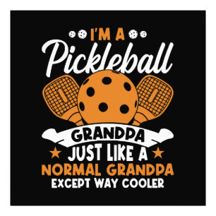 Impression Photo Papy joueur de pickleball cool