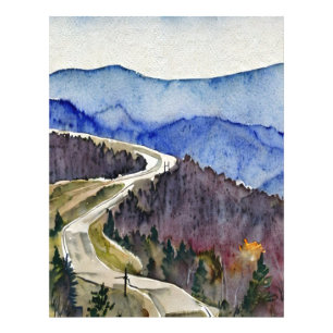 Impression Photo Parc national de Shenandoah skyline de la couleur