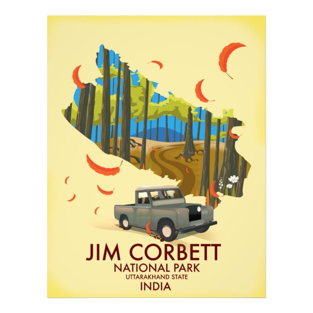 Impression Photo Parc national Jim Corbett, État d'Uttarakhand (Devant)