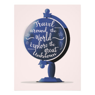 Impression Photo Parcourir le monde Explorez le grand inconnu
