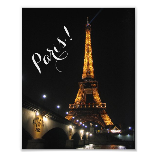 Impression Photo Paris la nuit (Devant)