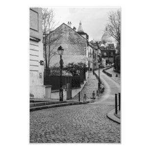 Impression Photo Paris Montmartre rue du Cobble