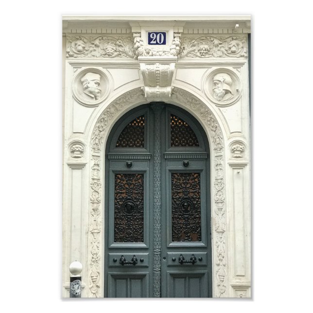 Impression Photo Paris Porte Vert Numéro 20 - (Devant)
