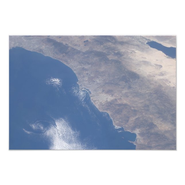 Impression Photo Partie sud de la Californie vue depuis l'espace (Devant)
