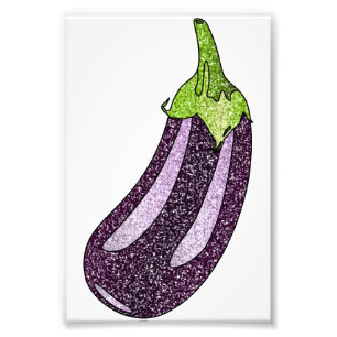Impression Photo Parties scintillant Eggplant