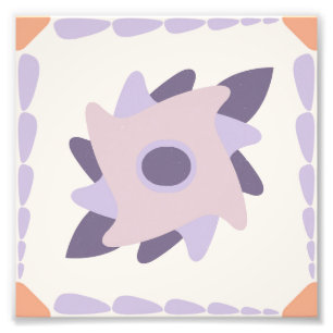 Impression Photo Pastel violet Carrelage décoratif coloré