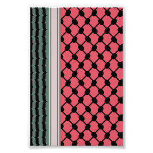Impression Photo Pastèque palestinienne Hatta Keffiyeh Kufiya Folk