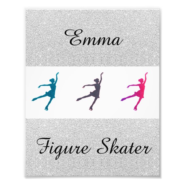Impression Photo Patineur artistique pour fille personnalisée (Devant)