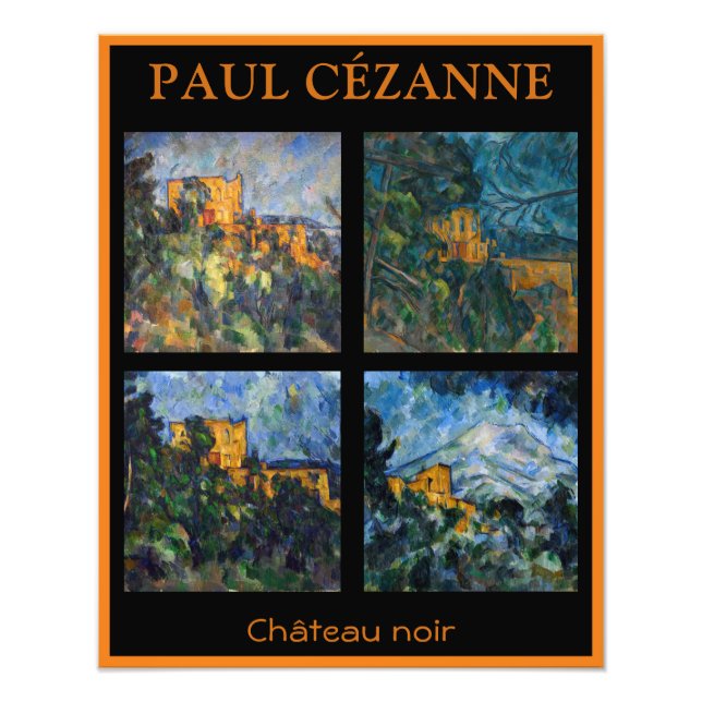 Impression Photo Paul Cezanne - Château Noir Sélection de chefs-d'o (Devant)