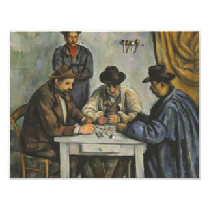 Impression Photo Paul Cezanne - Les Joueurs De Cartes