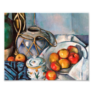 Impression Photo Paul Cezanne - Vie Encore Avec Pommes