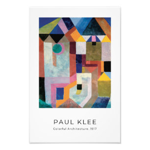 Impression Photo Paul Klee, Architecture colorée - Art Abstrait
