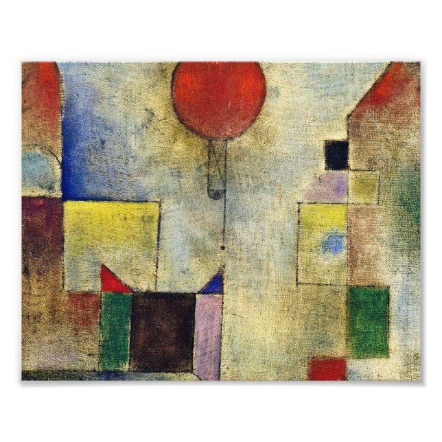 Impression Photo Paul Klee - Ballons rouges (Devant)