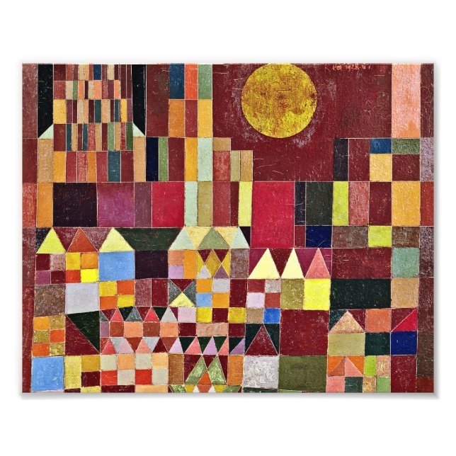Impression Photo Paul Klee - Château Et Soleil (Devant)