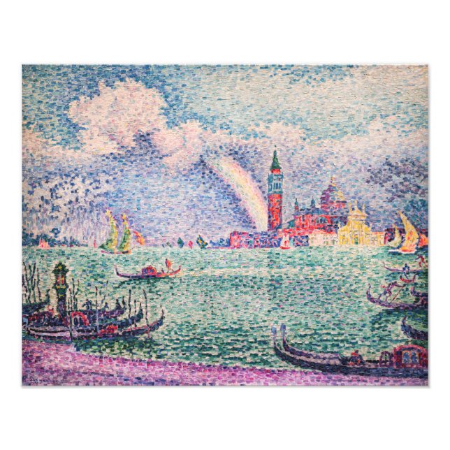 Impression Photo Paul Signac - Arc-en-ciel, Venise (Devant)