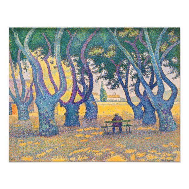 Impression Photo Paul Signac - Place des Lices, Saint-Tropez (Devant)