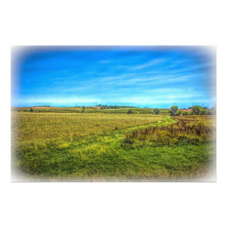 Impression Photo Paysage agricole de l'Iowa - Automne