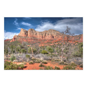 Impression Photo paysage de roche rouge de Sedona Arizona