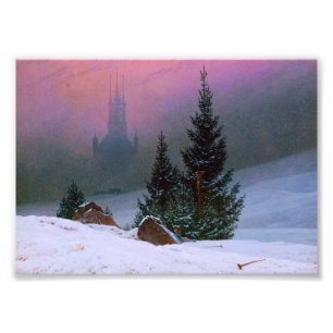 Impression Photo Paysage d'hiver Caspar David Friedrich