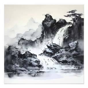 Impression Photo Paysage noir asiatique fantastique
