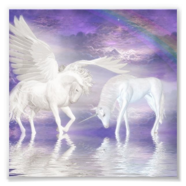 Impression Photo Pegasus et licorne (Devant)