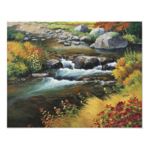 Impression Photo Peinture à l'huile d'automne