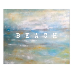 Impression Photo Peinture Abstraite Sur Les Côtes Et Sur La Plage