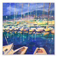 Peinture acrylique artisanale originale - port mar