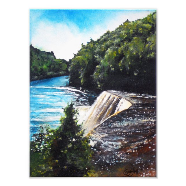 Impression Photo Peinture acrylique Chutes de Tahquamenon | Impress (Devant)