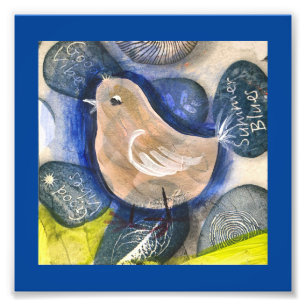 Impression Photo Peinture artisanale - collage, bocho