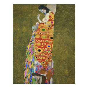 Impression Photo Peinture célèbre de Gustav Klimt's Hope II (1907-1
