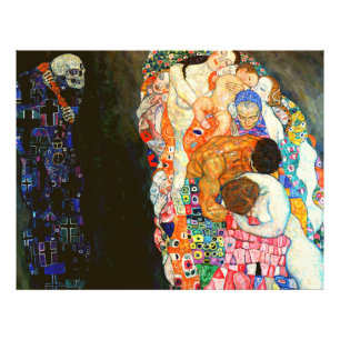 Impression Photo Peinture de Gustav Klimt sur Death and Life.