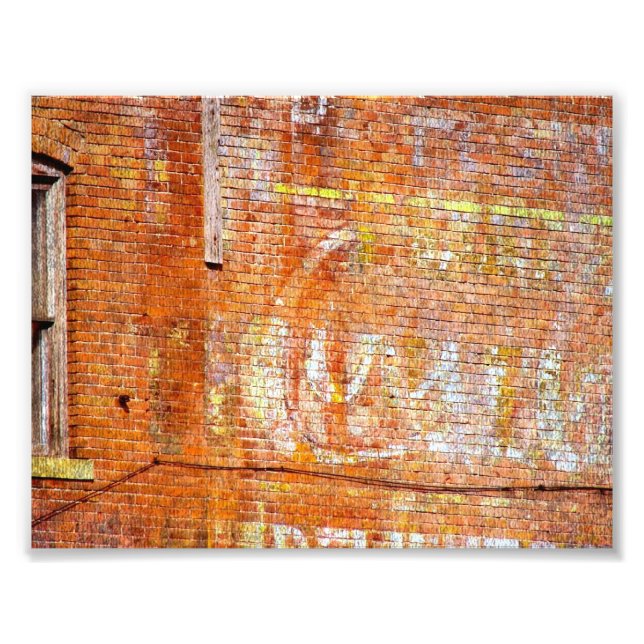 Impression Photo Peinture fanée, Fort Madison, Iowa (Devant)