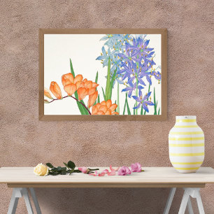 Impression Photo Peinture Fleur sauvage aquarelle - Camas en fleurs