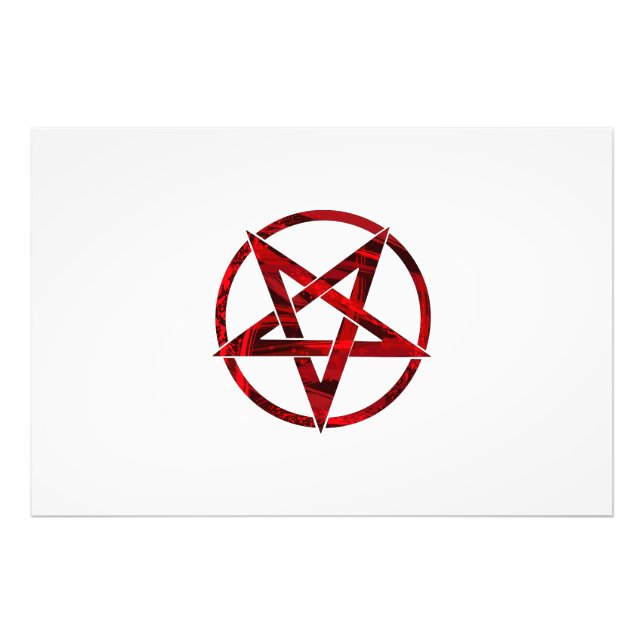 Impression Photo Pentagram Red Devil (Devant)