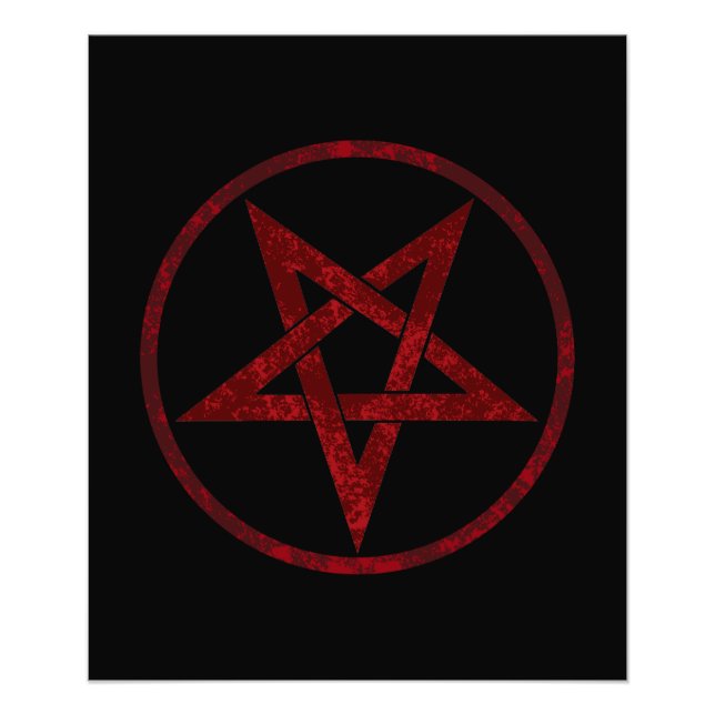 Impression Photo Pentagram Red Devil (Devant)