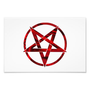Impression Photo Pentagramme du Diable Rouge