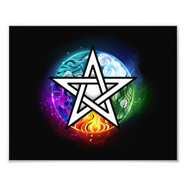 Impression Photo pentagramme du Wiccan (Devant)