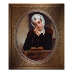 Impression Photo Perdu dans la pensée par Henry Guillaume Schlesing