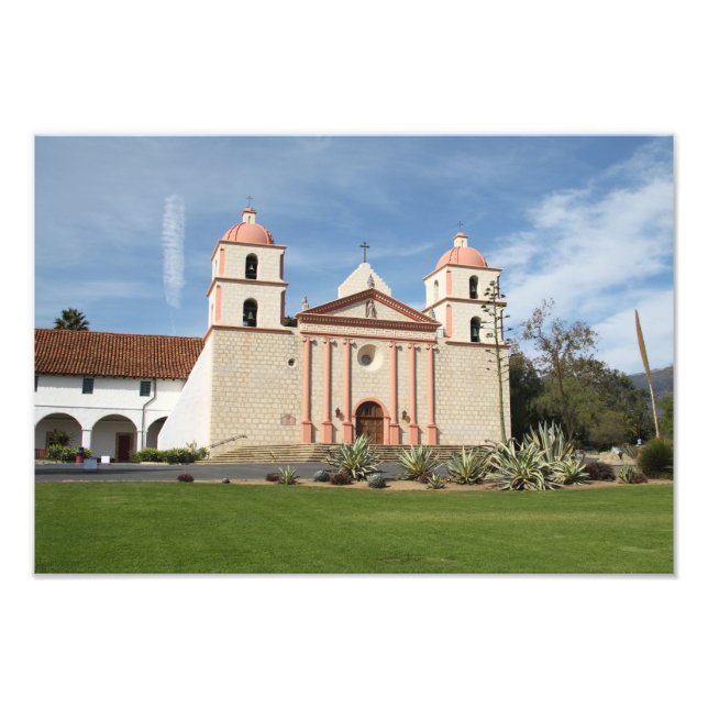 Impression Photo Père Noël Barbara Spanish Mission, Californie (Devant)
