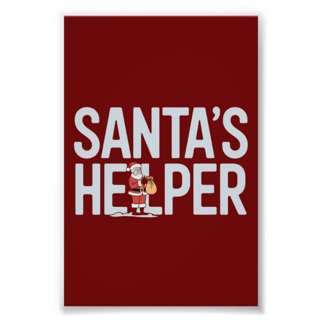 Impression Photo Père Noël Helper Christmas (Devant)