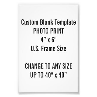 Impression photo personnalisée de 4 po x 6 po (for