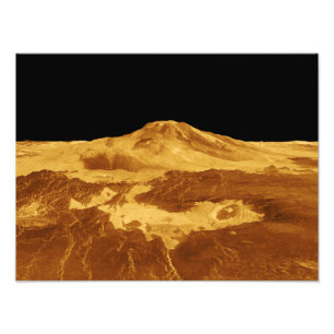 Impression Photo Perspective 3D de Maat Mons sur Vénus