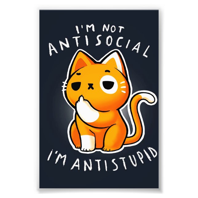 Impression Photo Petit Cadeau Kitty Chat| Chat Pour Anniversaire (Devant)