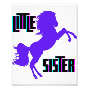 Impression Photo Petite soeur Pony pourpre
