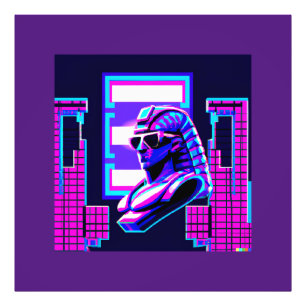 Impression Photo Pharaon Synthwave