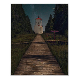 Impression Photo Phare à Night Door County, WI