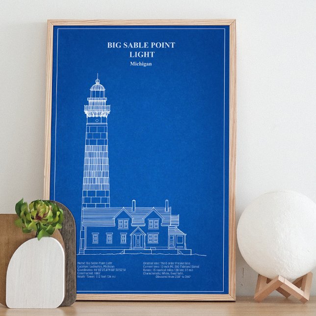 Impression Photo Phare de Big Sable Point - Michigan - AD (Créateur téléchargé)