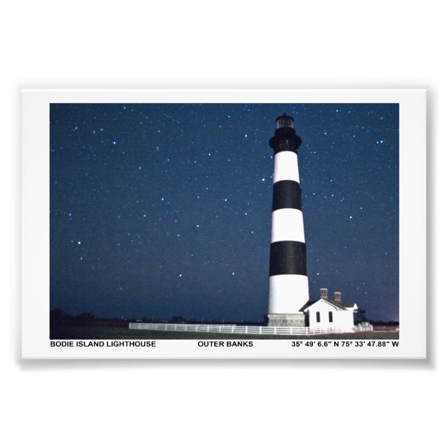 Impression Photo Phare de Bodie Island. (Devant)